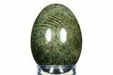 Chatoyant, Polished Chrysotile Serpentine Egg - Australia #308733-1